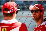 Sebastian Vettel (Ferrari) und Kimi Räikkönen (Ferrari) 