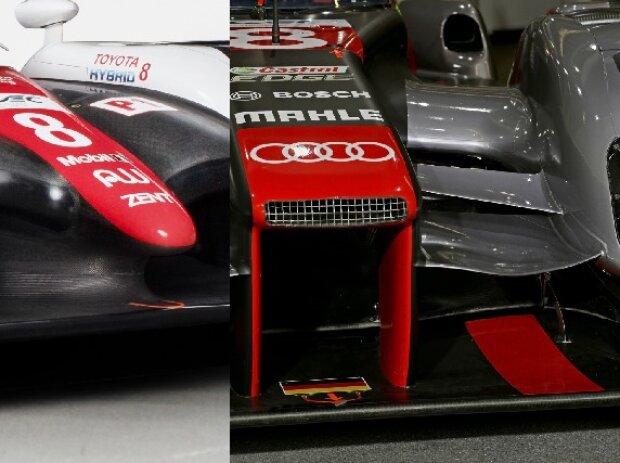 Legality Panels, Audi R18, Toyota TS050 Hybrid, Vergleich