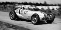 Großer Preis von Deutschland 1937, der spätere Sieger Rudolf Caracciola im Mercedes-Benz W 125