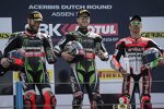 Tom Sykes, Jonathan Rea und Marco Melandri 