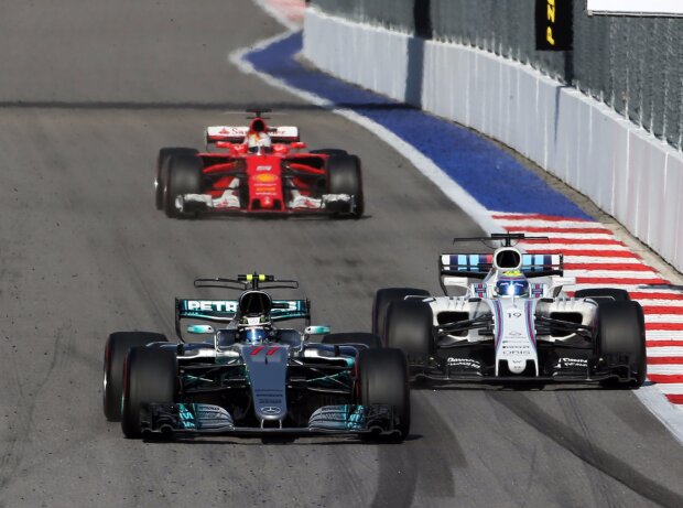 Titel-Bild zur News: Valtteri Bottas, Felipe Massa, Sebastian Vettel