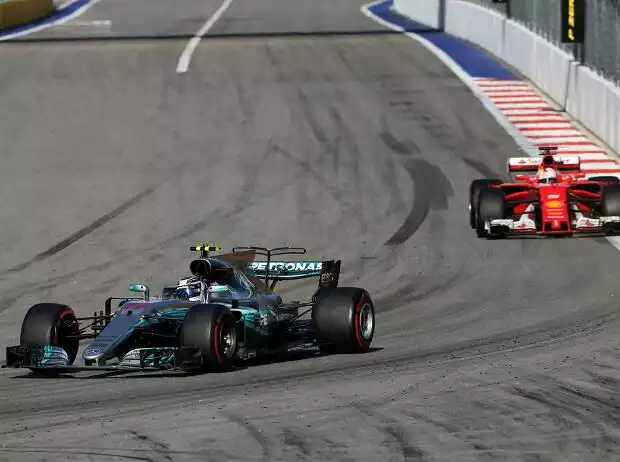 Valtteri Bottas, Sebastian Vettel Titel-Bild zur News: Valtteri Bottas, Sebastian Vettel
