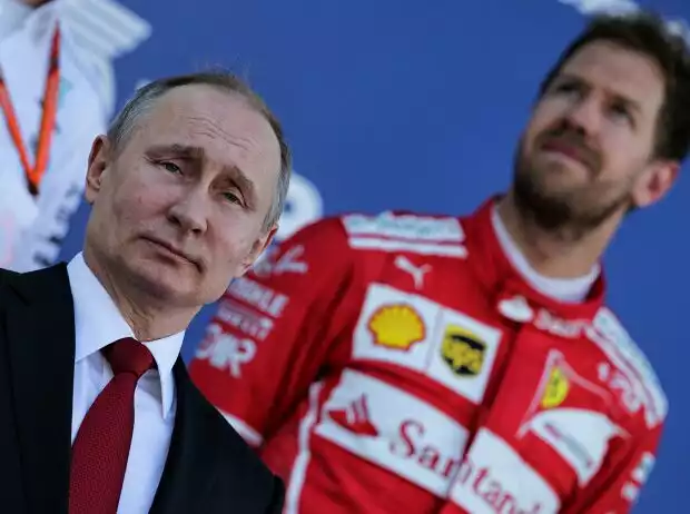 Sebastian Vettel, Wladimir Putin Titel-Bild zur News: Sebastian Vettel, Wladimir Putin