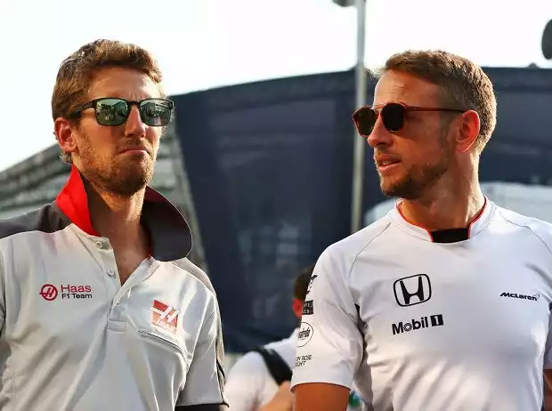Romain Grosjean, Jenson Button Titel-Bild zur News: Romain Grosjean, Jenson Button