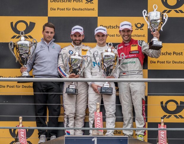 Lucas Auer Timo Glock Mücke-Mercedes Mücke Motorsport DTMAbt-Audi-Sportsline Audi Sport Team Abt Sportsline DTMPhoenix-Audi Audi Sport Team Phoenix DTM ~Lucas Auer (HWA-Mercedes 3) und Timo Glock (RMG-BMW) ~ 