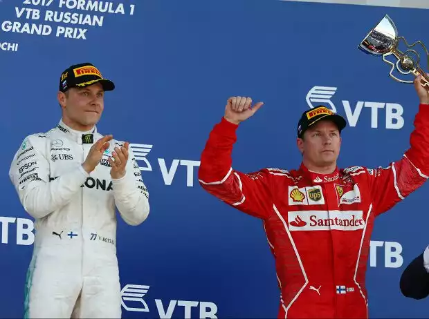 Titel-Bild zur News: Valtteri Bottas, Kimi Räikkönen