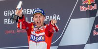 Bild zum Inhalt: Lorenzo strahlt: Erstes Ducati-Podium "besser als ein Sieg"