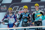 Romano Fenati, Aron Canet und Joan Mir 