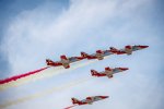 Flugshow vor dem Rennen