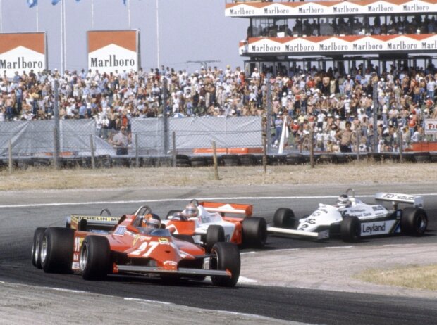 Titel-Bild zur News: Gilles Villeneuve, John Watson, Carlos Reutemann