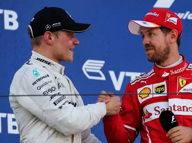 Valtteri Bottas, Sebastian Vettel Titel-Bild zur News: Valtteri Bottas, Sebastian Vettel