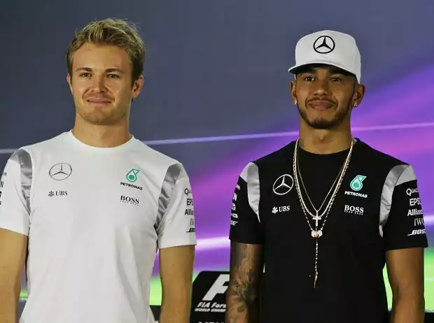 Titel-Bild zur News: Nico Rosberg, Lewis Hamilton