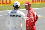 Lewis Hamilton (Mercedes) und Sebastian Vettel (Ferrari) 