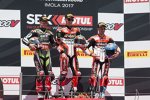 Jonathan Rea, Chaz Davies und Marco Melandri 