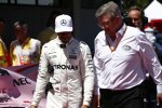 Lewis Hamilton (Mercedes) und Ross Brawn 