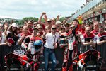 Marco Melandri, Claudio Domenicali und  Chaz Davies