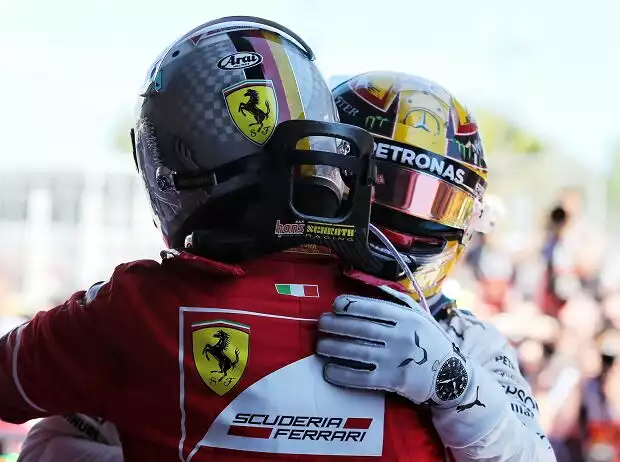 Titel-Bild zur News: Lewis Hamilton, Sebastian Vettel