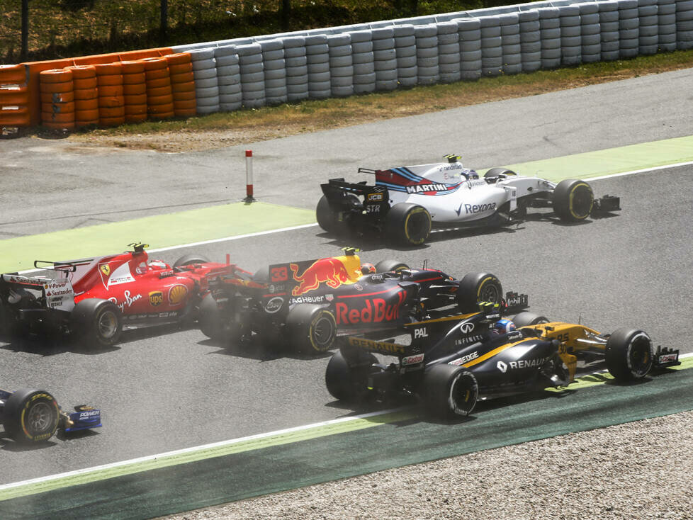 Felipe Massa, Kimi Räikkönen, Max Verstappen, Jolyon Palmer