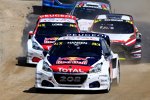 Timmy Hansen vor Sebastien Loeb und  Timo Scheider 