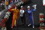 Will Power (Penske), Scott Dixon (Ganassi) und Ryan Hunter-Reay (Andretti) 
