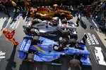 Will Power (Penske), Scott Dixon (Ganassi) und Ryan Hunter-Reay (Andretti) 