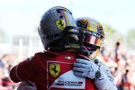 Lewis Hamilton (Mercedes) und Sebastian Vettel (Ferrari) 