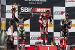 Jonathan Rea, Chaz Davies und Tom Sykes 