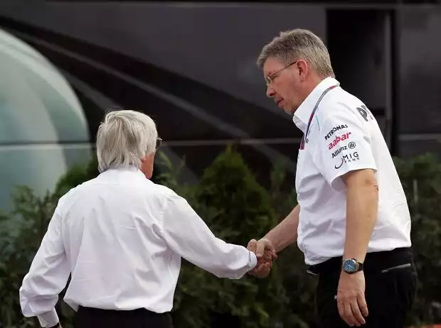 Bernie Ecclestone, Ross Brawn Titel-Bild zur News: Bernie Ecclestone, Ross Brawn