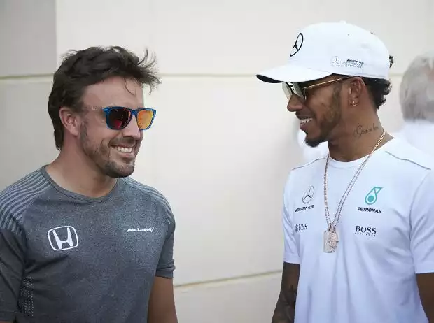 Titel-Bild zur News: Fernando Alonso, Lewis Hamilton