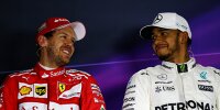 Bild zum Inhalt: Vettel versus Hamilton: Eine Zweckehe (noch) ohne Rosenkrieg