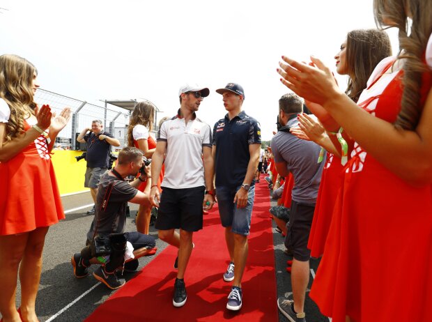 Titel-Bild zur News: Romain Grosjean, Max Verstappen
