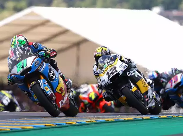 Titel-Bild zur News: Franco Morbidelli, Tom Lüthi