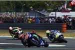 Maverick Vinales vor Valentino Rossi und Johann Zarco 