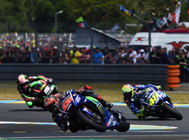 Maverick Vinales, Valentino Rossi, Johann Zarco