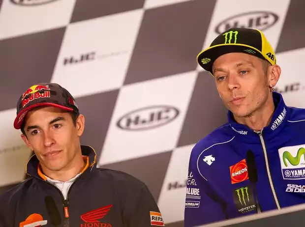 Marc Marquez, Valentino Rossi Titel-Bild zur News: Marc Marquez, Valentino Rossi