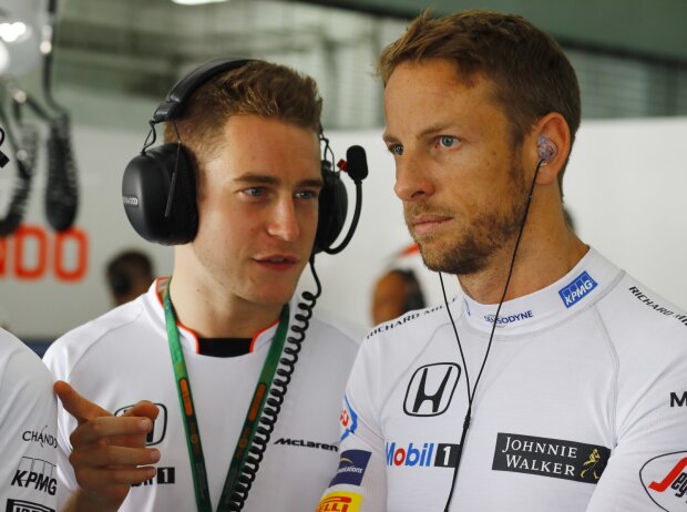 Jenson Button, Stoffel Vandoorne Jenson Button, Stoffel Vandoorne