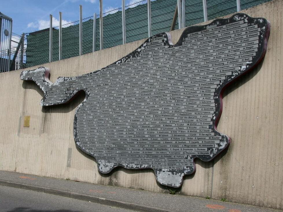Nürburgring, Siegertafel, Namen