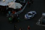 Porsche Cayman von Mathol wird ins Fahrerlager geschleppt