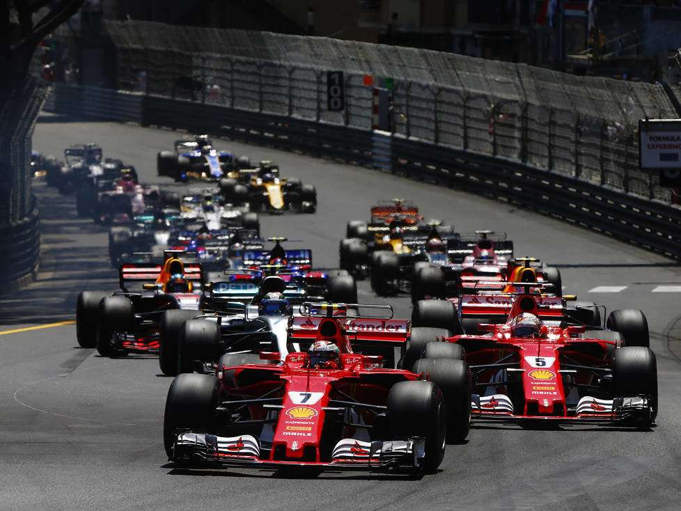 Kimi Räikkönen, Sebastian Vettel, Valtteri Bottas