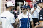 Lewis Hamilton (Mercedes) und Felipe Massa (Williams) 