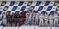 Jeroen Bleekemolen, Christian Menzel, Christopher Haase, Markus Winkelhock, Christian Hohenadel, Maro Engel, Siegerehrung