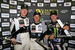 Johan Kristoffersson, Petter Solberg und Andreas Bakkerud 