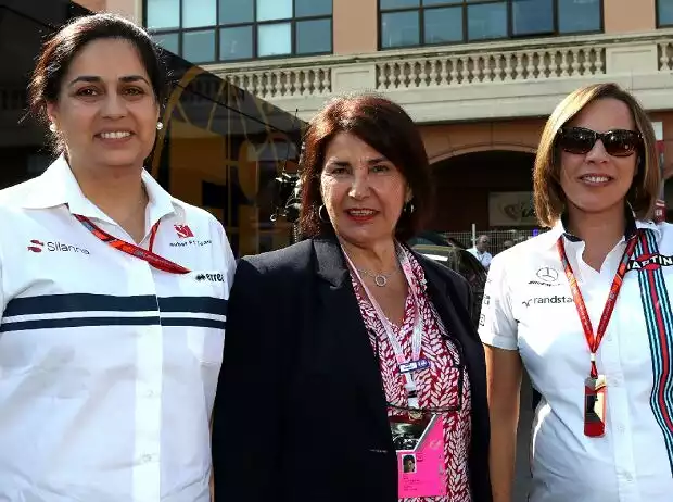 Monisha Kaltenborn, Michele Mouton, Claire Williams Titel-Bild zur News: Monisha Kaltenborn, Michele Mouton, Claire Williams