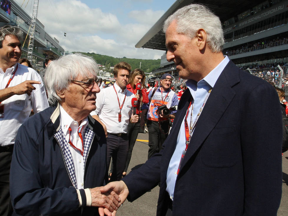 Bernie Ecclestone und Marco Tronchetti Provera