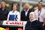 Frank Williams, Claire Williams, Riccardo Patrese und Nigel Mansell 