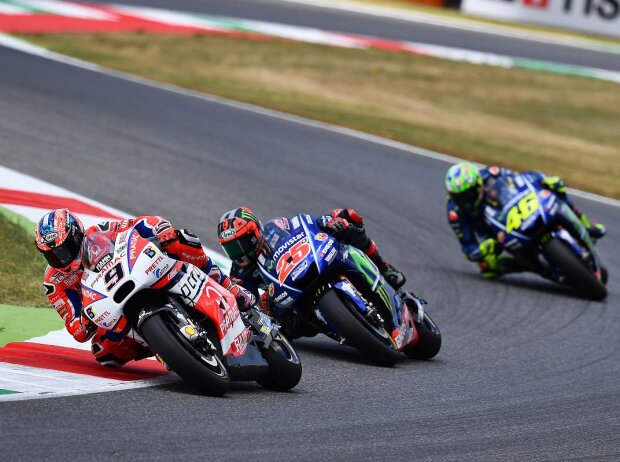 Danilo Petrucci, Maverick Vinales, Valentino Rossi Danilo Petrucci, Maverick Vinales, Valentino Rossi