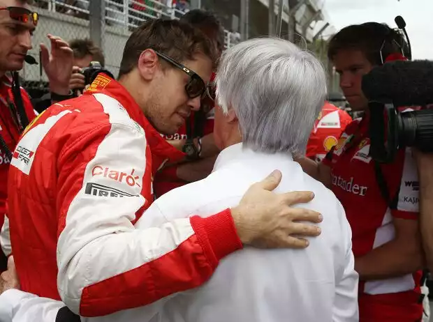 Titel-Bild zur News: Sebastian Vettel, Bernie Ecclestone