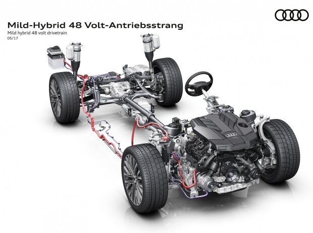 Titel-Bild zur News: Audi-Mild-Hybrid 48 Volt-Antriebsstrang