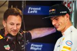 Christian Horner und Max Verstappen (Red Bull) 