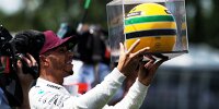 Bild zum Inhalt: Daniel Ricciardo über Hamiltons Senna-Helm: "Motherfucker!"